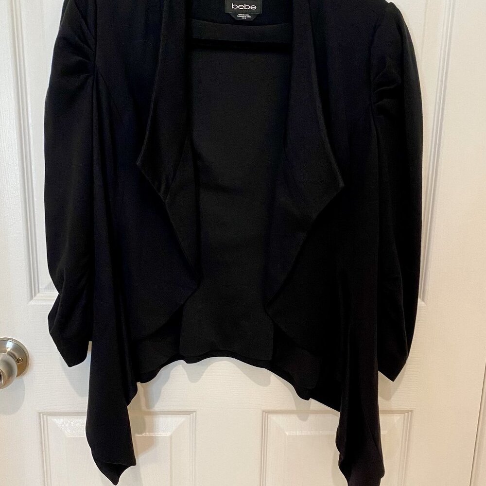 Bebe Black Front Cropped Jacket - image 2